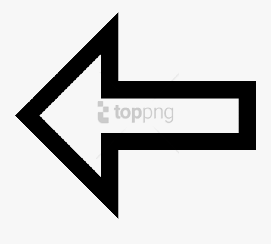 Arrow Png Transparent Background White Arrow Black Outline Icon