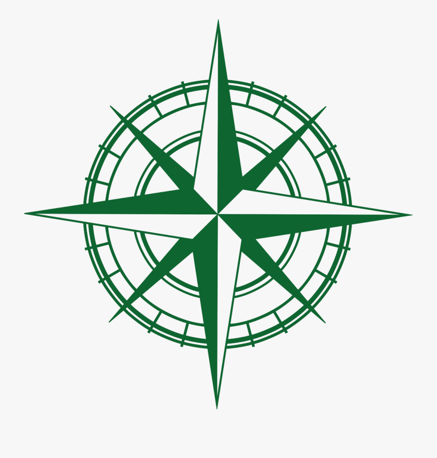 Compass Rose North Arrow Clip Art - Compass Decal, Transparent Clipart