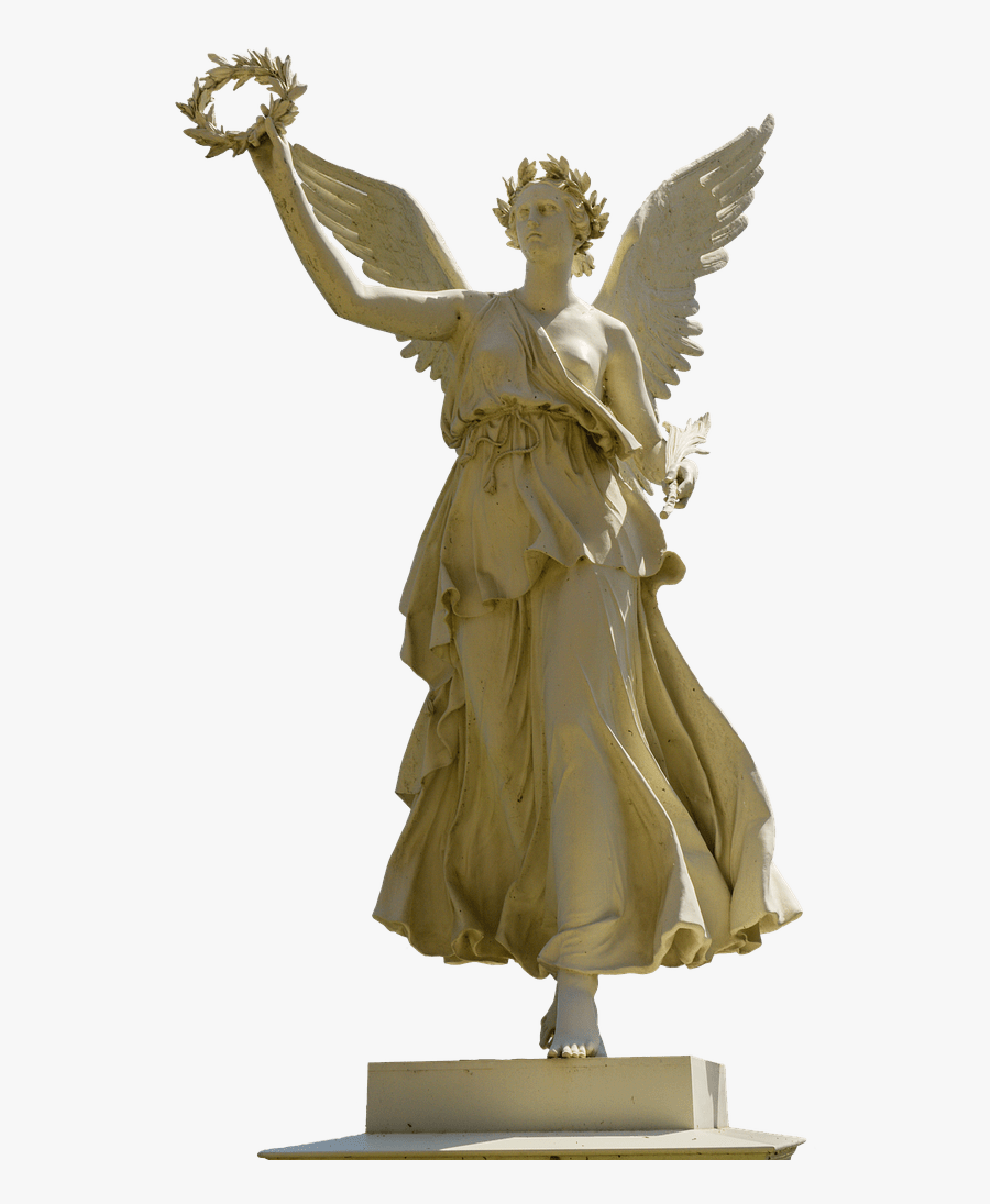 Statue Woman Holding Crown Clip Arts - Transparent Angel Royalty Free, Transparent Clipart