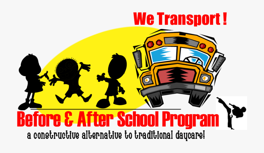 School Bus, Transparent Clipart