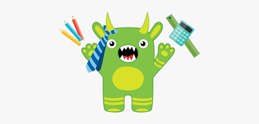 Cute Monster Test, Transparent Clipart