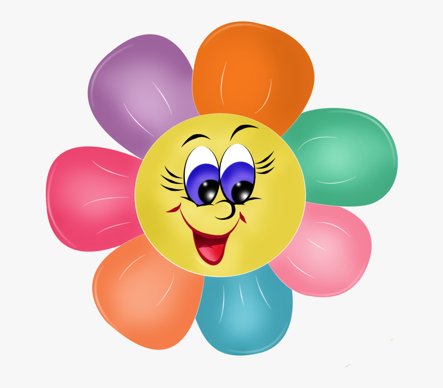 Ромашка Раскраска 6 Лепестков - Flower Face Clipart, Transparent Clipart