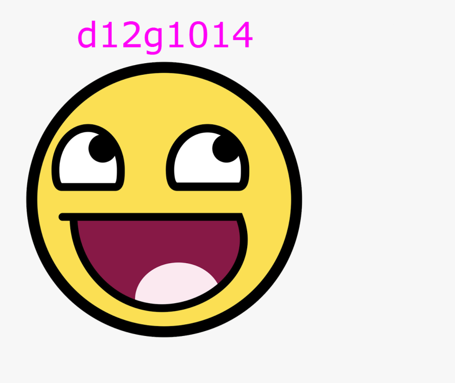 Youtube Smiley Face Clip Art - Awesome Face, Transparent Clipart