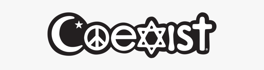 Religions Coexist Car Emblem - Circle, Transparent Clipart