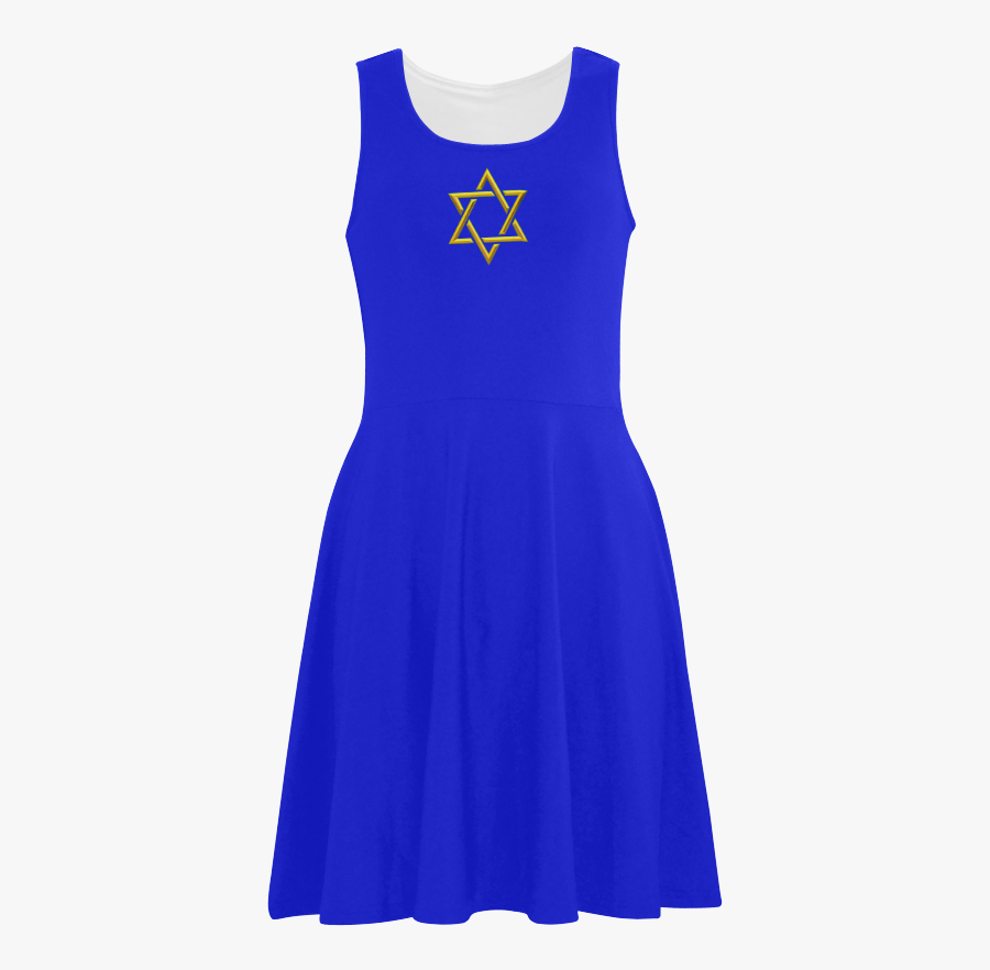Judaism Symbols Golden Jewish Star Of David Atalanta - Cocktail Dress, Transparent Clipart