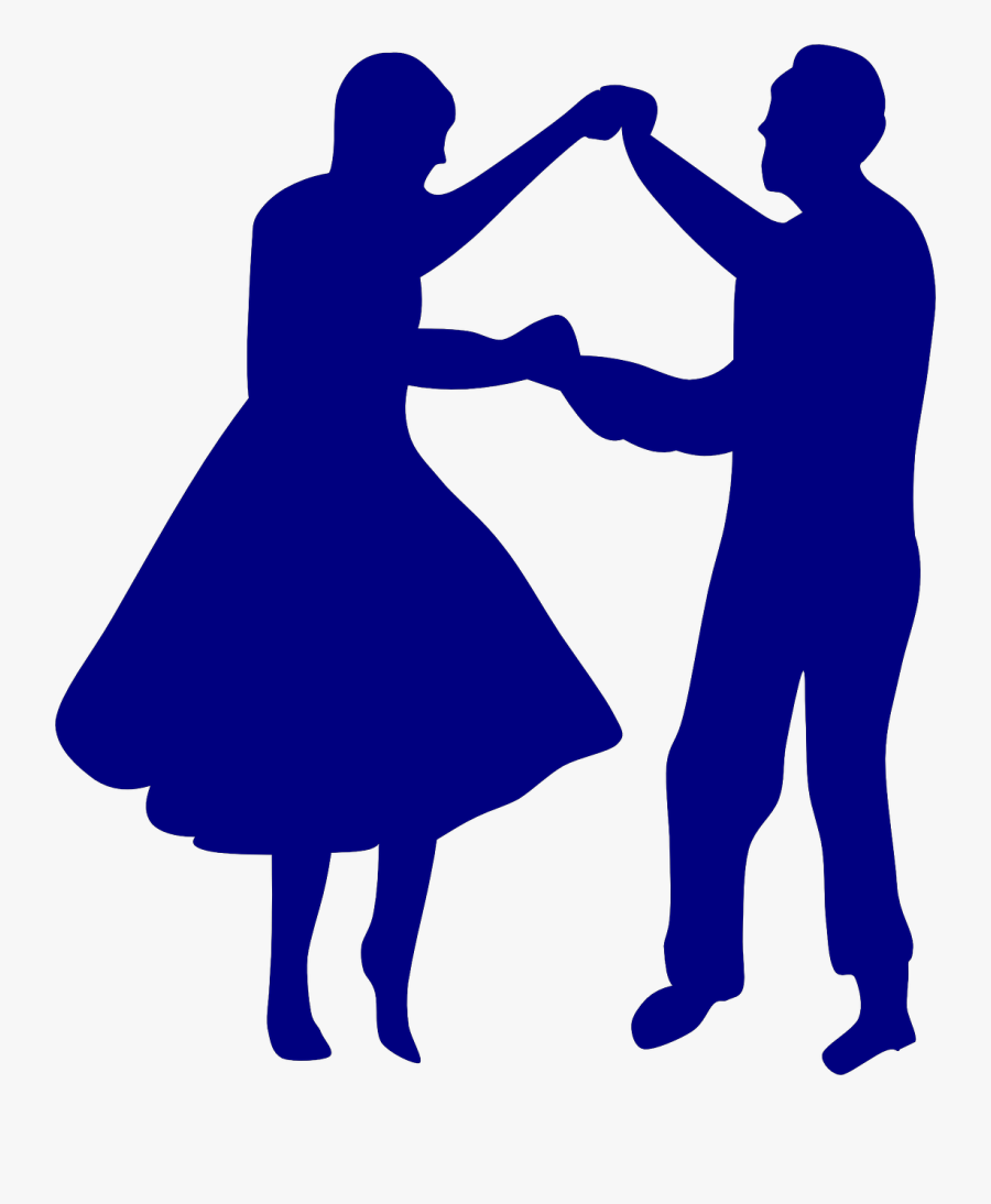 Old Couple Dancing Silhouette is a free transparent background clipart imag...