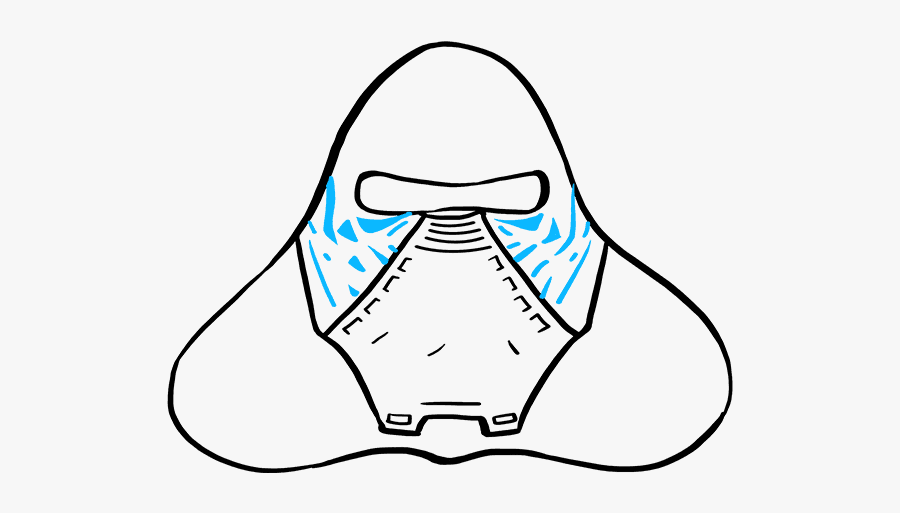 How To Draw Kylo Ren - Line Art, Transparent Clipart