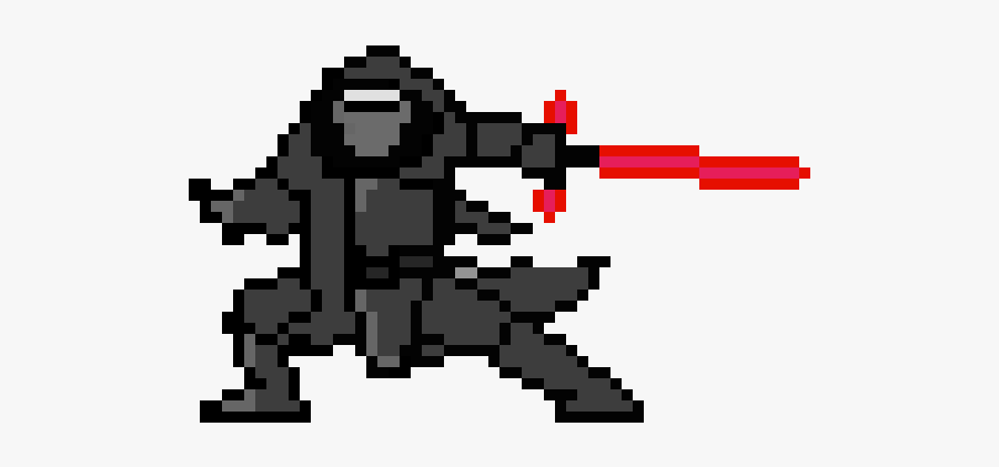 Star Wars Pixel Art Kylo Ren, Transparent Clipart