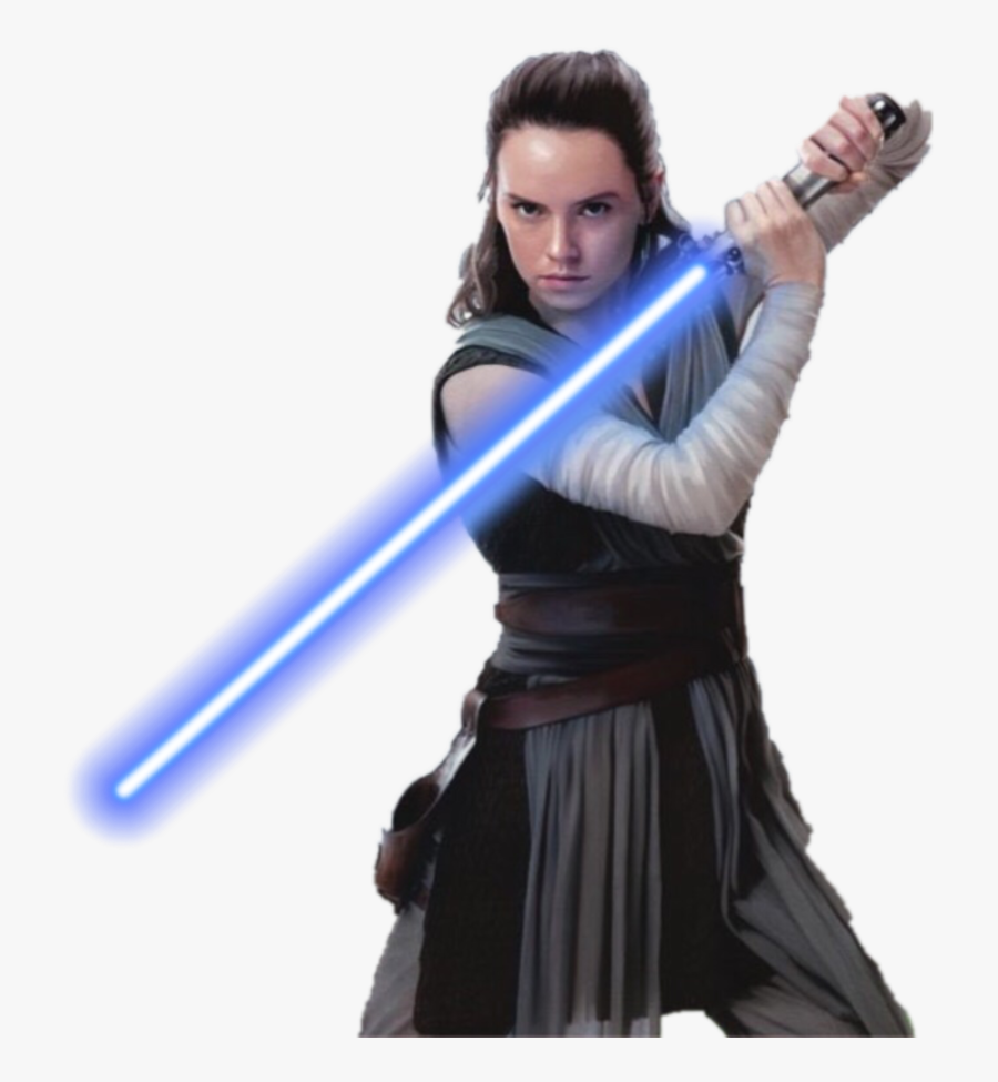 The Last Jedi Luke Skywalker Kylo Ren Rey Daisy Ridley - Star Wars Rey Png, Transparent Clipart