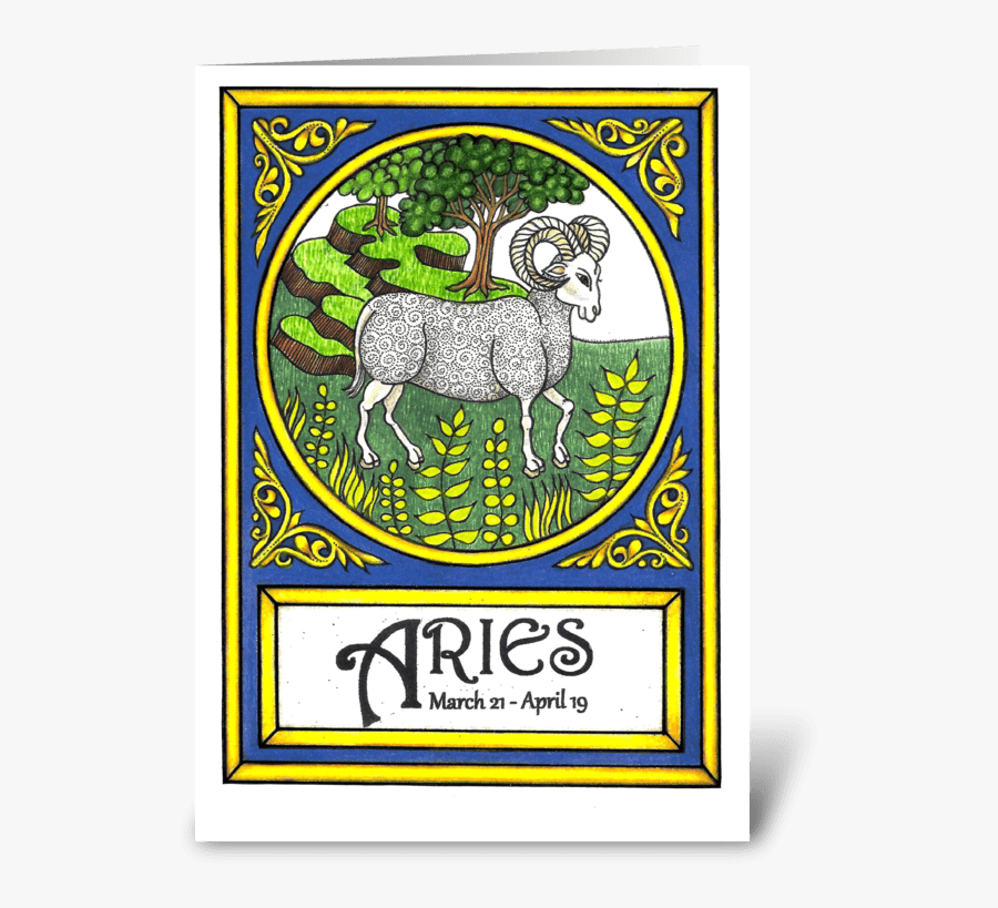 Aries Greeting Card - Alpha Pi Mu, Transparent Clipart