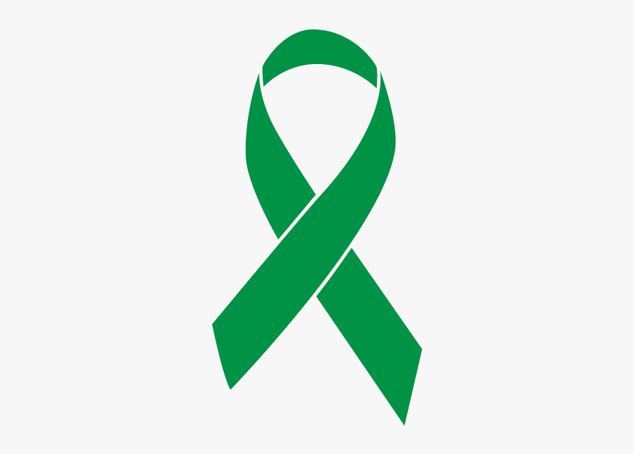 Kelly Green Colored Bile Duct Cancer Ribbon - Transparent All Cancer Ribbon, Transparent Clipart