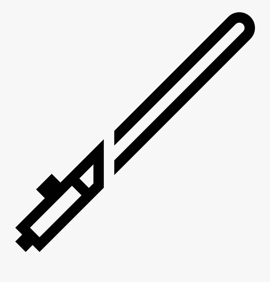 Lightsaber Icono - Star Wars Lightsaber Symbol, Transparent Clipart