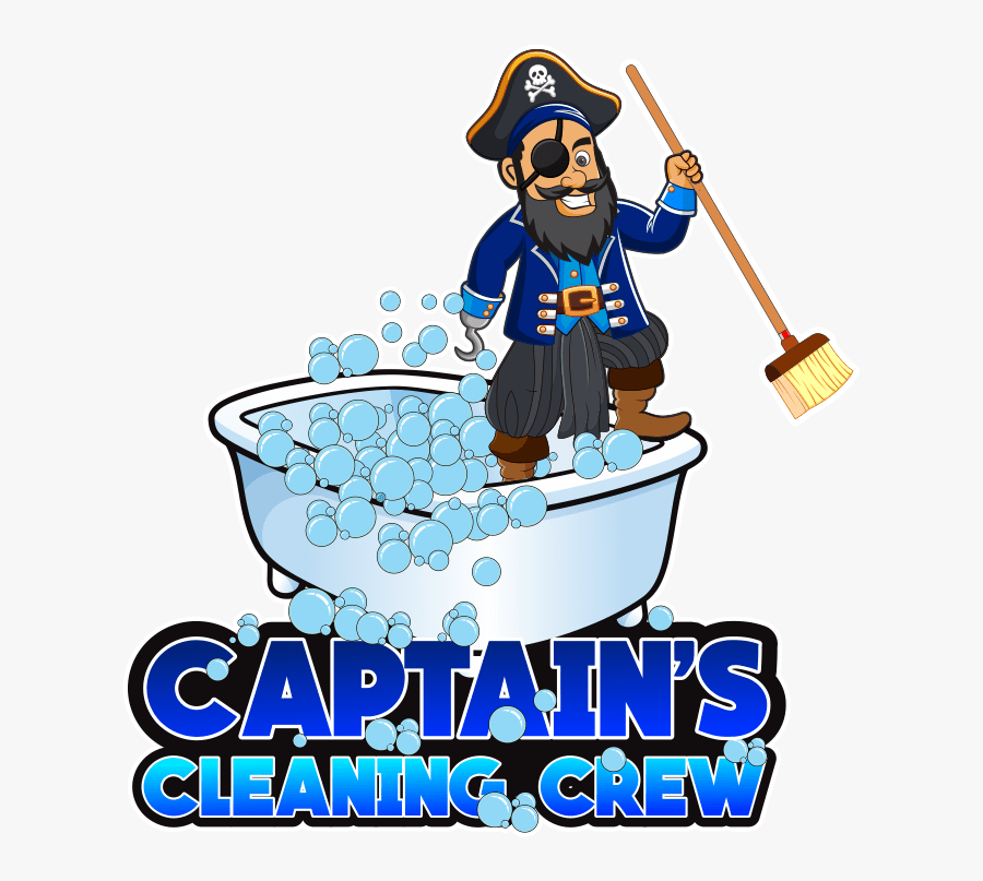 Captain"s Cleaning Crew - Cartoon, Transparent Clipart
