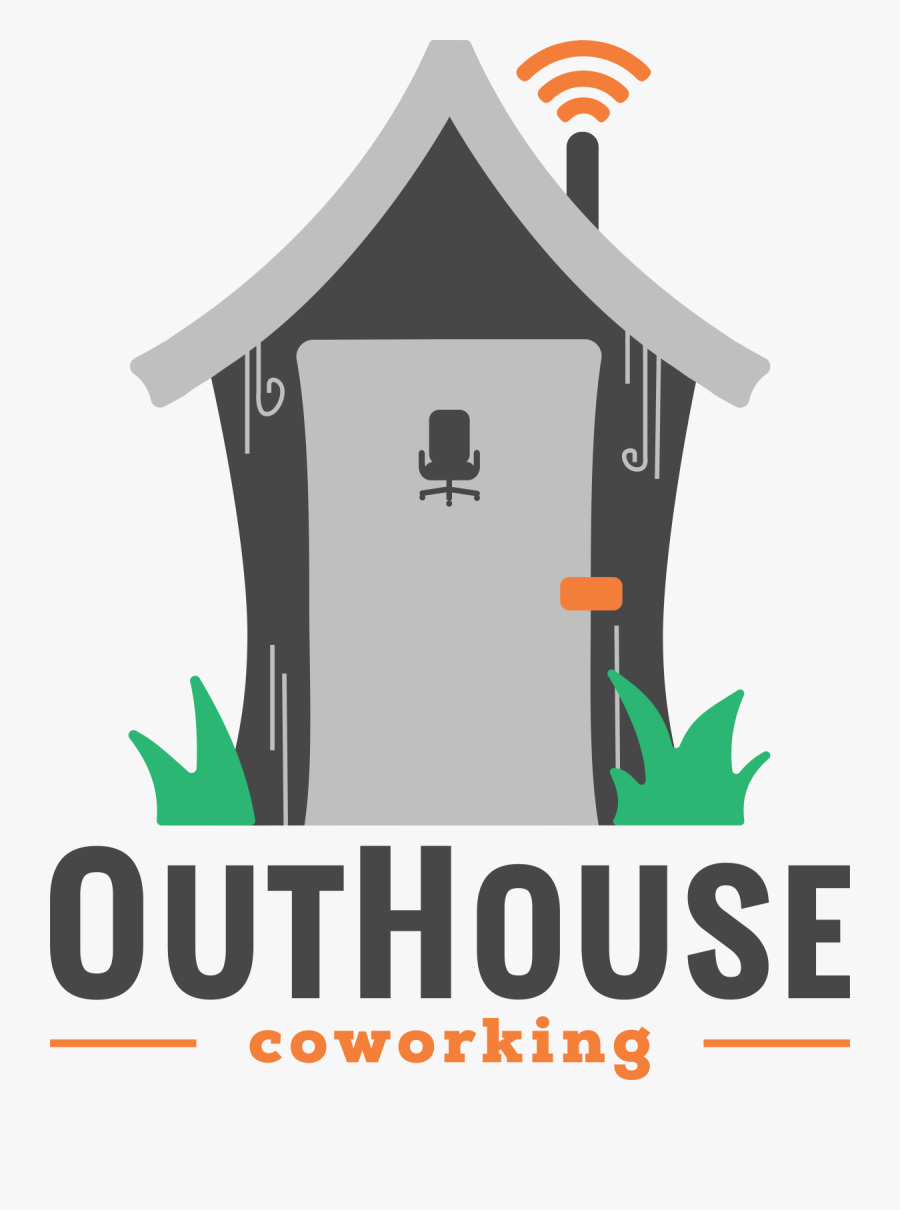 Outhouse Coworking Logo, Transparent Clipart