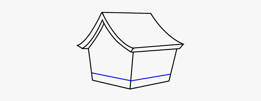 How To Draw Cartoon House - Cartoon Abandoned House Black And White, Transparent Clipart