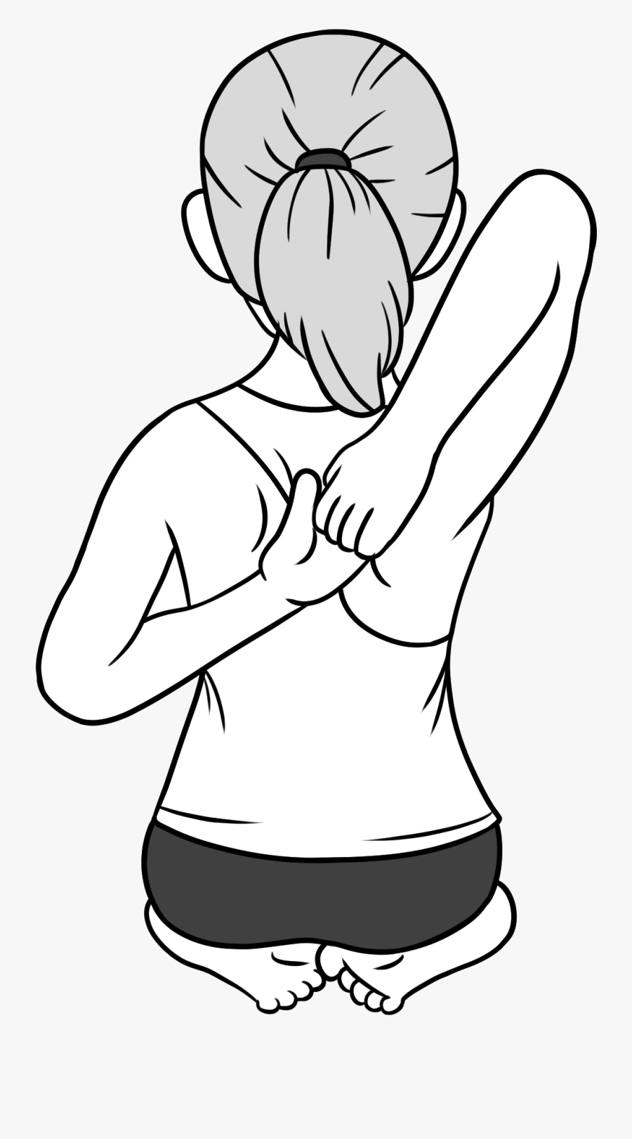 Posture Drawing Cartoon - Sketch, Transparent Clipart