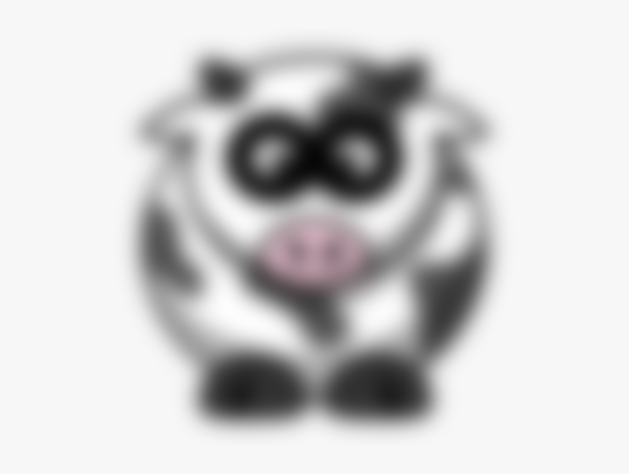 Blurry Cow, Transparent Clipart