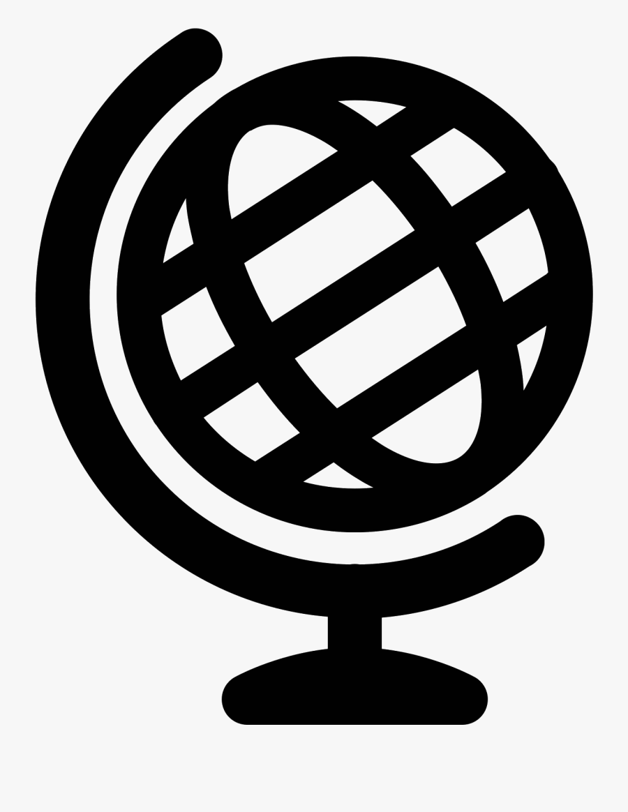 Black Globe Icon Transparent, Transparent Clipart