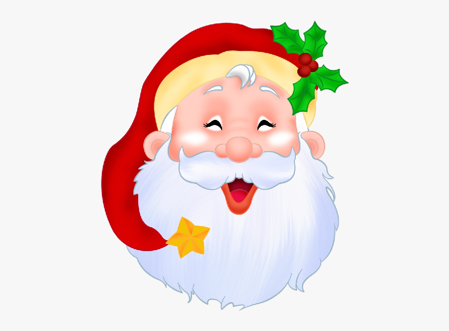 Santa Claus Face Png, Transparent Clipart