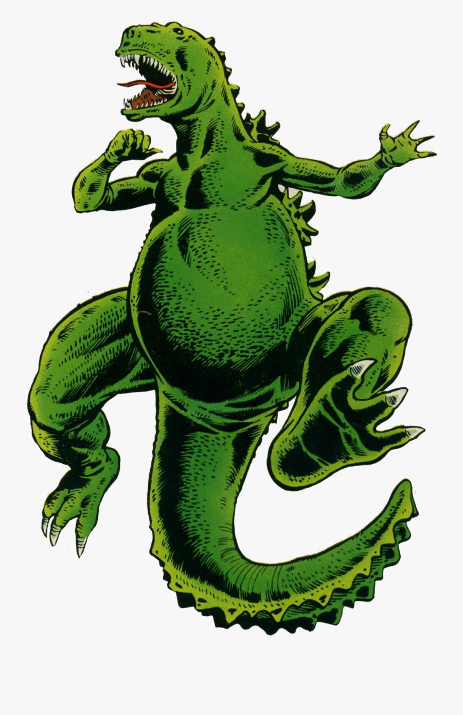 Godzilla-marvel - Hanna Barbera Godzilla Vs Marvel Godzilla, Transparent Clipart