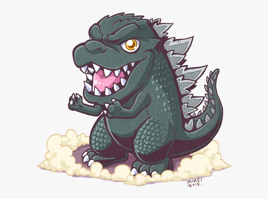 Cute Godzilla Drawing, Transparent Clipart