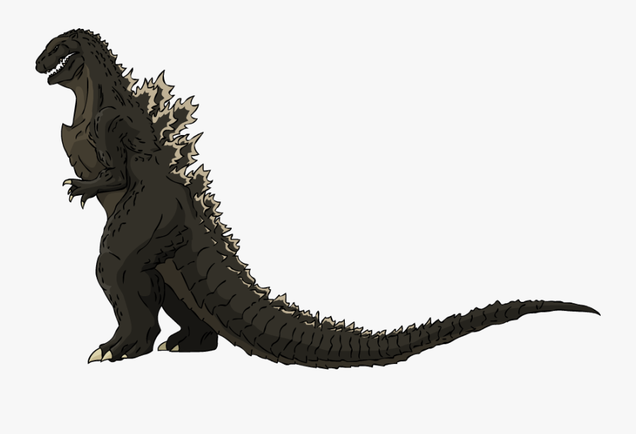 Transparent Godzilla Png - Draw Godzilla Side View, Transparent Clipart