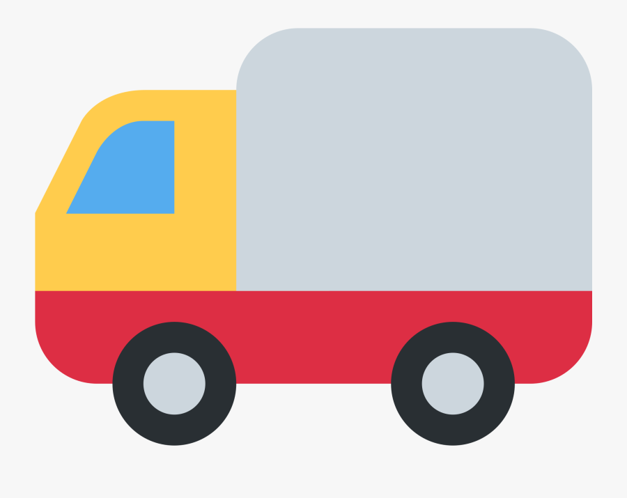 Truck Emoji, Transparent Clipart