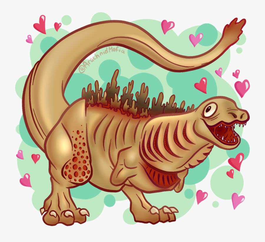 Cutiezilla - Shin Godzilla 2nd Form Cute, Transparent Clipart