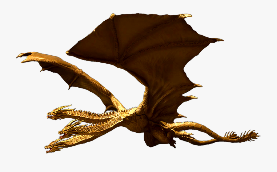 Free Render For Use - King Ghidorah No Background, Transparent Clipart