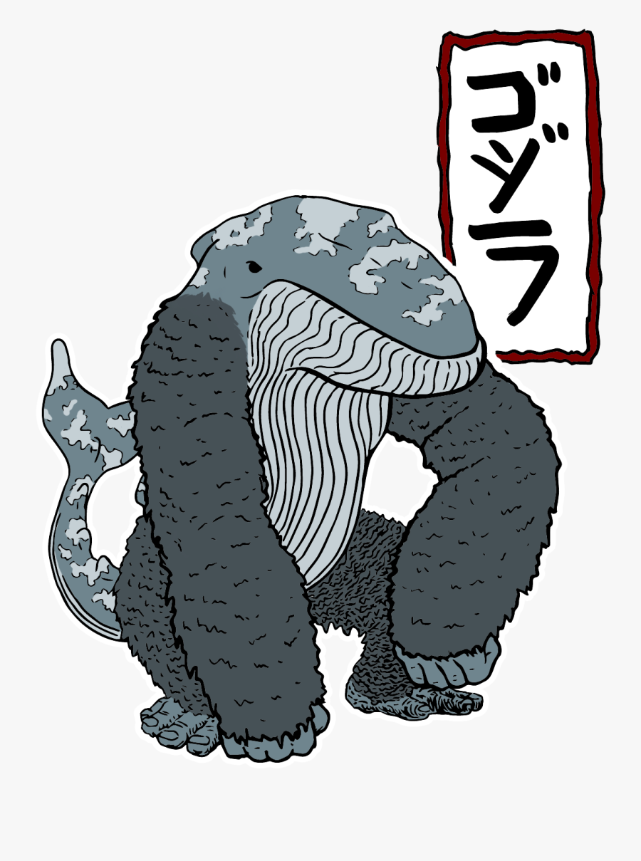 A Literal Take On The Meaning Of Gojira 
gojira= Gorilla - Gorilla Whale Godzilla, Transparent Clipart