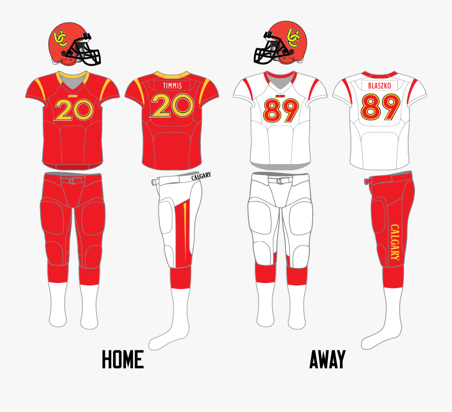 Calgary Dinos Football Uniform Since 2013 - U Of M Bisons Football, Transparent Clipart