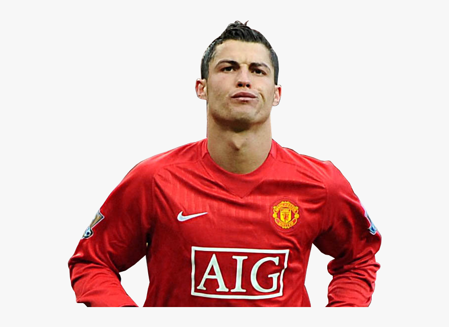 Cristiano Ronaldo Football F - Manchester United Black Kit 2008, Transparent Clipart