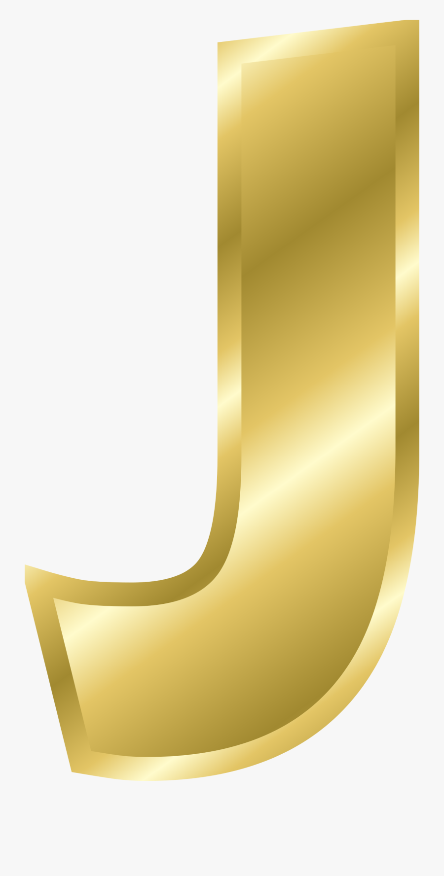 Png Gold Letters - Letter J Gold Png, Transparent Clipart