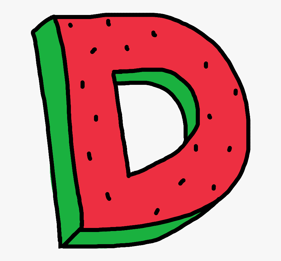 Alphabet Watermelon Zumiez Of Oddfuture Dope D Letter, Transparent Clipart