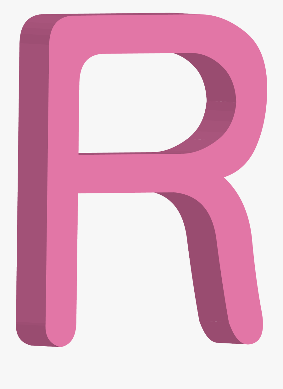 English Alphabet Letter - Chữ R In Hoa, Transparent Clipart