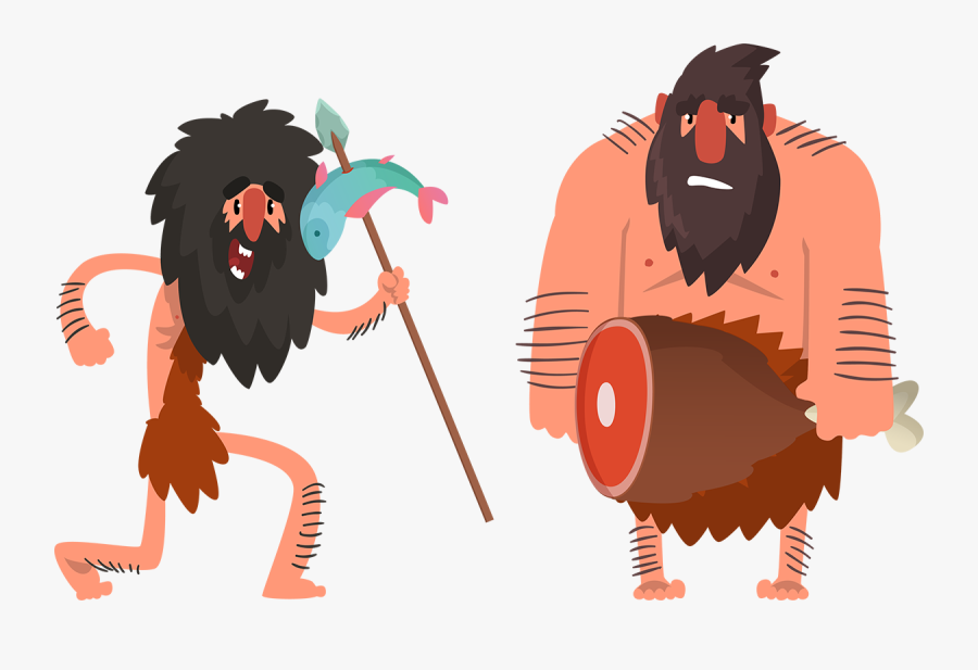 Cavemen - Long Was The Stone Age, Transparent Clipart