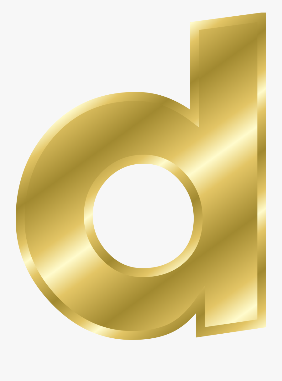 Letter Clipart Gold - Gold Letter Clipart D, Transparent Clipart