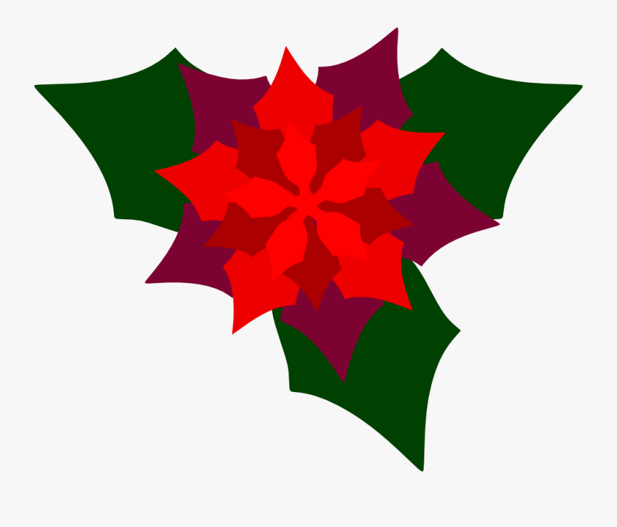 Poinsettia - Emblem, Transparent Clipart