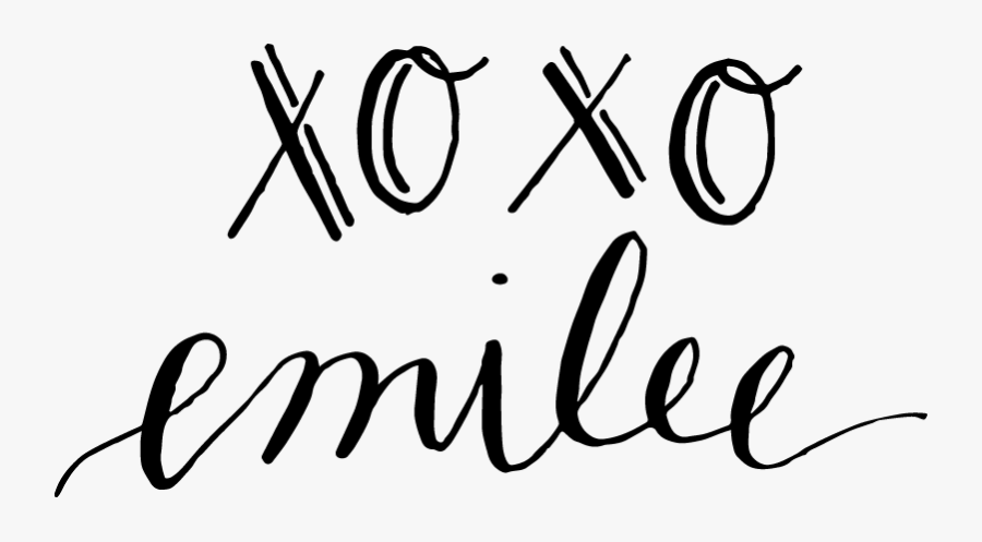 Xoxo Sig - Calligraphy, Transparent Clipart