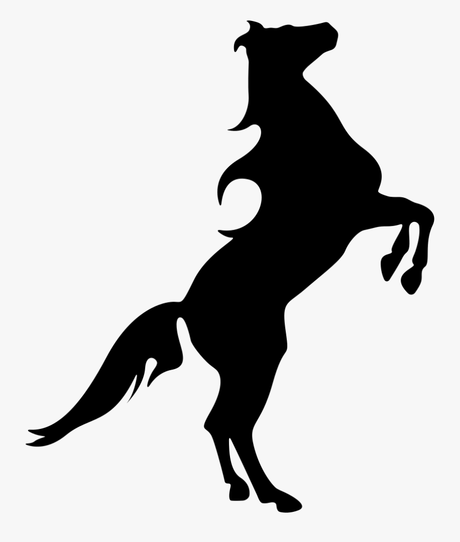 Transparent Standing Silhouette Png - Horses Standing Up Drawings, Transparent Clipart