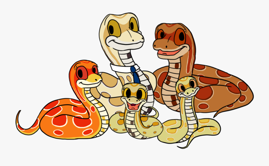 Snakes Clipart Family - Family Snake Images Cartoon, Transparent Clipart