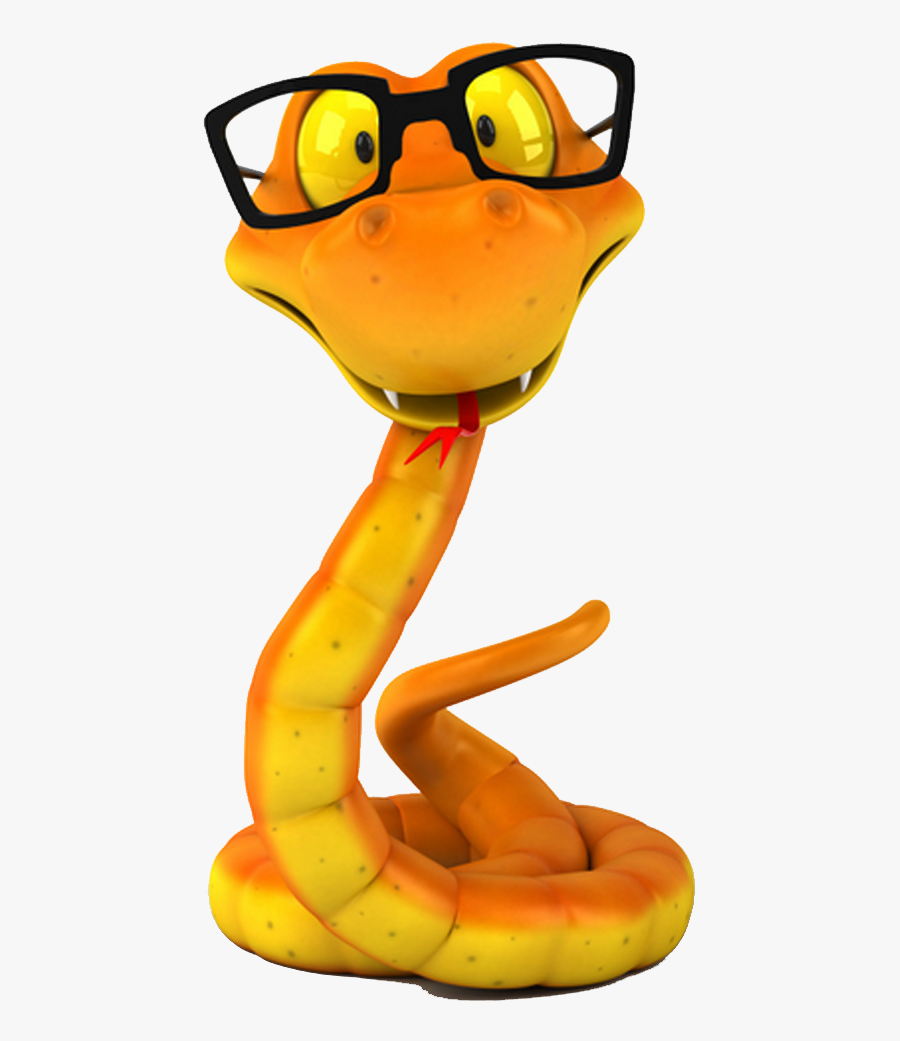 Snake With Glasses, Transparent Clipart