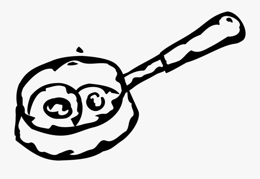 Vector Illustration Of Frying Pan, Frypan Or Skillet, Transparent Clipart
