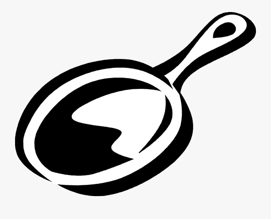 Vector Illustration Of Frying Pan, Frypan Or Skillet - Сковорода Вектор, Transparent Clipart