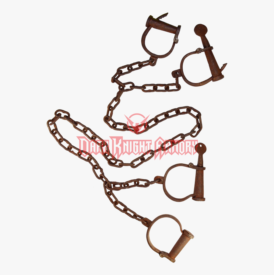 Adjustable Antique Alcatraz Leg And Hand Cuffs Clipart - Chain, Transparent Clipart