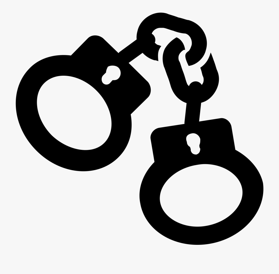 Handcuffs Svg Drawing - Handcuffs Icon, Transparent Clipart