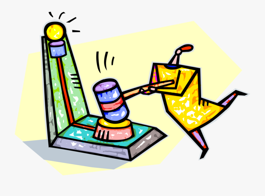 Vector Illustration Of Strongman With Carnival Strength, Transparent Clipart