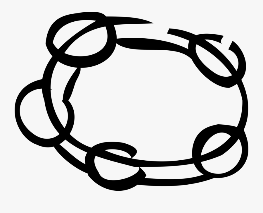 Vector Illustration Of Tambourine Percussion Musical - Vetor De Pandeiro, Transparent Clipart