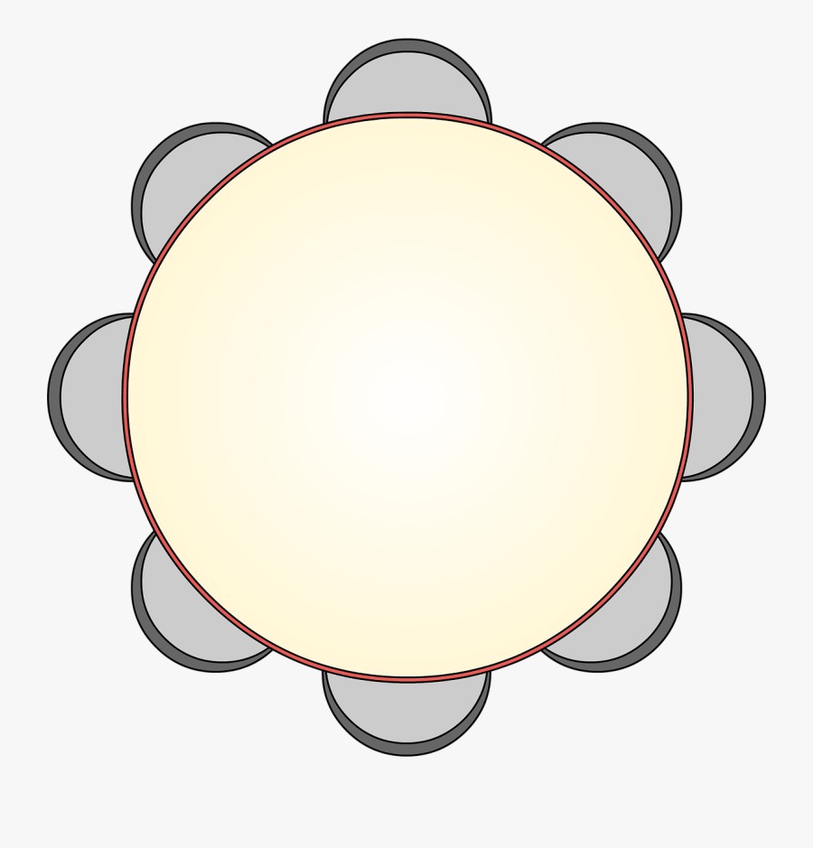 Tambourine Samba Carnival Free Picture - Circle, Transparent Clipart