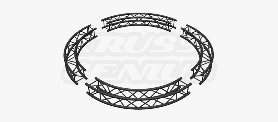 Triangle Circle Truss Black, Transparent Clipart